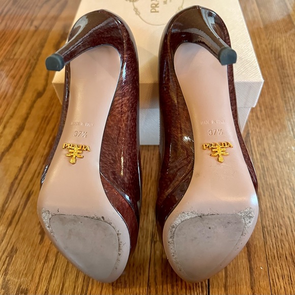 Prada Patent Leather Platform Heels - Picture 6 of 16